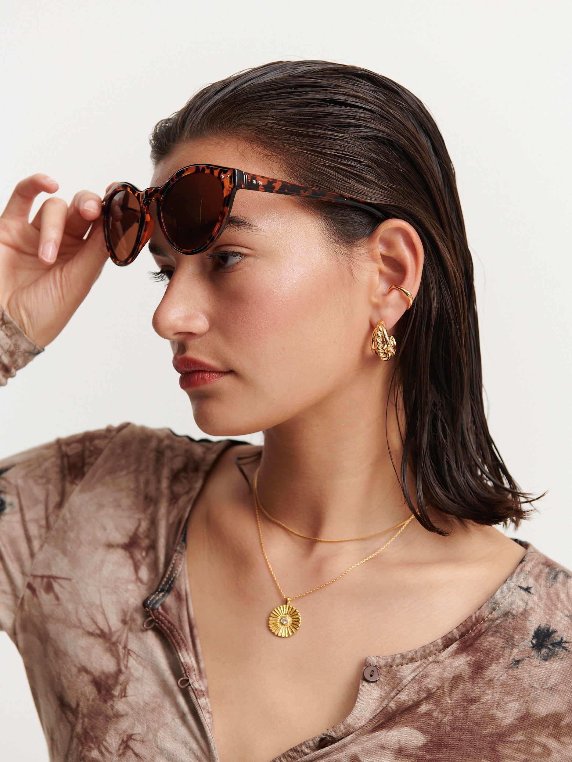 Clinton Vintage Circular Sunglasses